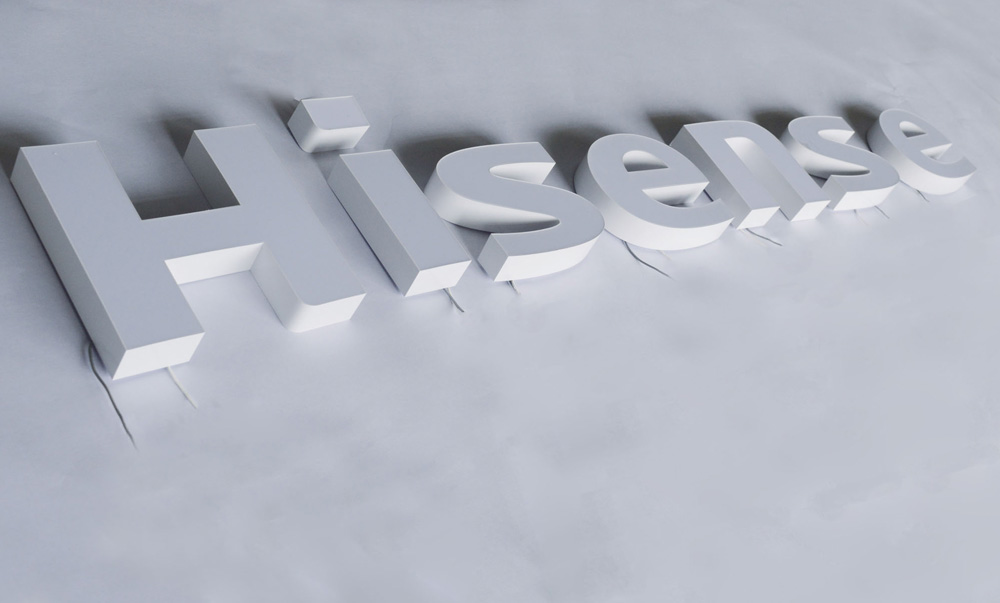 ABC注塑发光字 —— Hisense